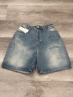Heavy Manners Baggy Denim Short Vintage Wash Y2K Womens 25 NEW NWT